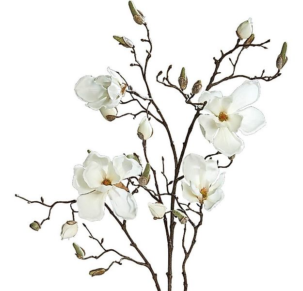 Kunstblume Magnolie Kunstblume 87 cm in creme beige Blüten Knospen wie echt günstig online kaufen