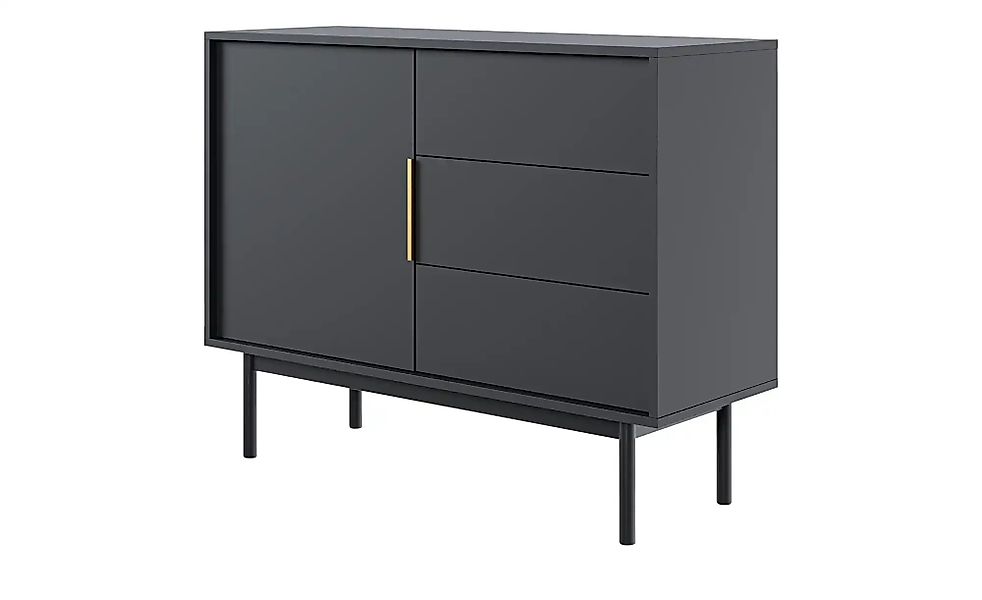 Kommode  Vinchio ¦ schwarz ¦ Maße (cm): B: 104 H: 82 T: 39.0 Kommoden & Sid günstig online kaufen