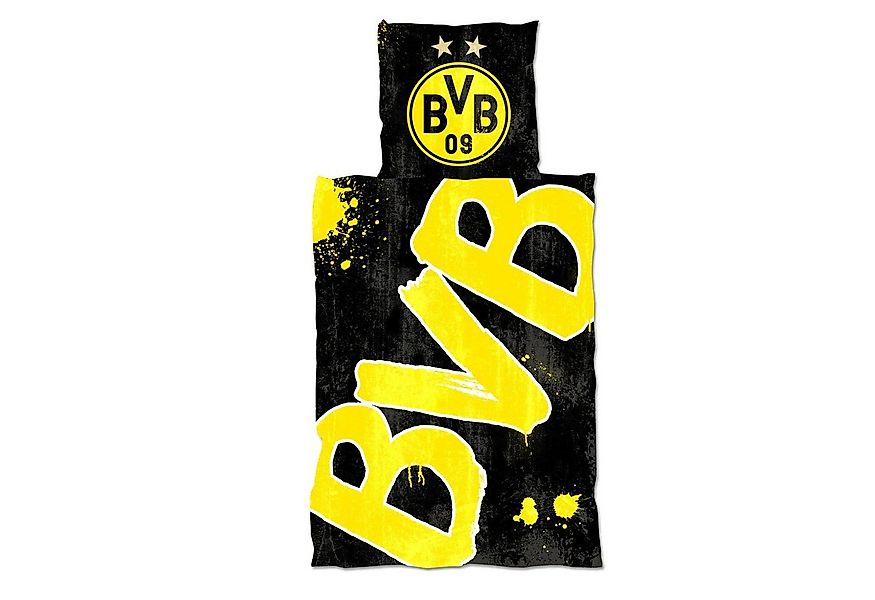 BVB Bettwäsche BVB-Bettwäsche Glow in the Dark (135x200cm), 100 % Baumwolle günstig online kaufen