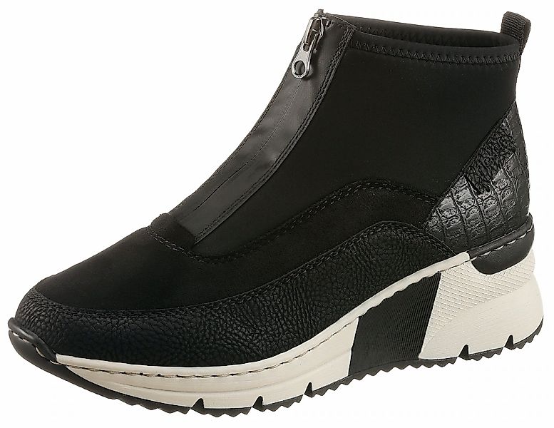 Rieker Schlupfboots, Stiefelette, High Top Sneaker mit Reißverschluss auf d günstig online kaufen