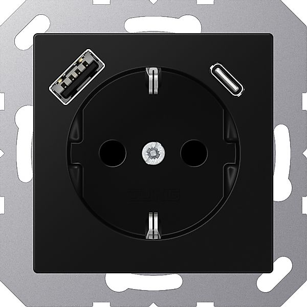 Jung SCHUKO Steckdose mit USB Typ AC A 1520-15 CA SWM günstig online kaufen