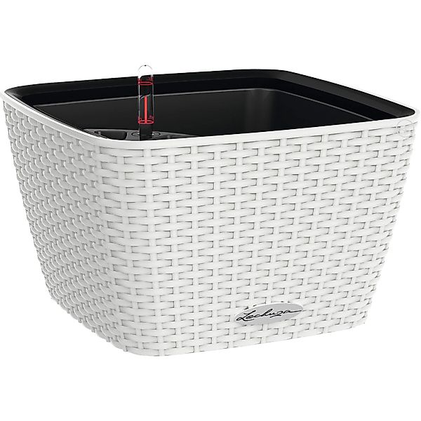 Lechuza® Pflanzgefäß Bacino Cottage Weiß 30 cm x 30 cm Erdbewässerungssyste günstig online kaufen