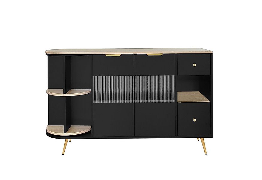 Flieks Sideboard Aufbewahrungsschrank (mit 360° drehbar Regal, 1 St., mit 2 günstig online kaufen