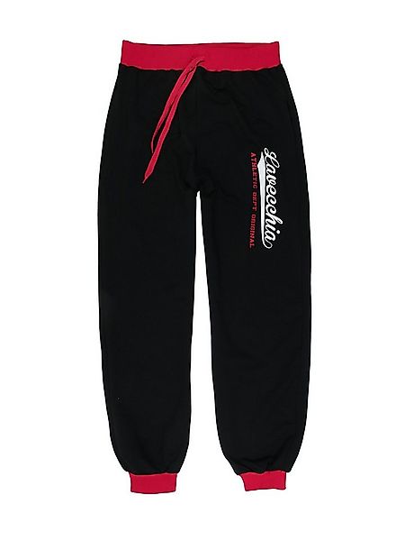 Lavecchia Jogginghose Lavecchia Herren Jogginghose LV-2020 (Black-Red, 7XL) günstig online kaufen