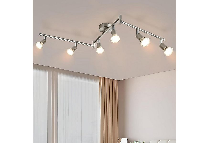 ZMH Deckenspots 6 Flammig - Deckenleuchte Modern Deckenstrahler GU10 Wohnzi günstig online kaufen