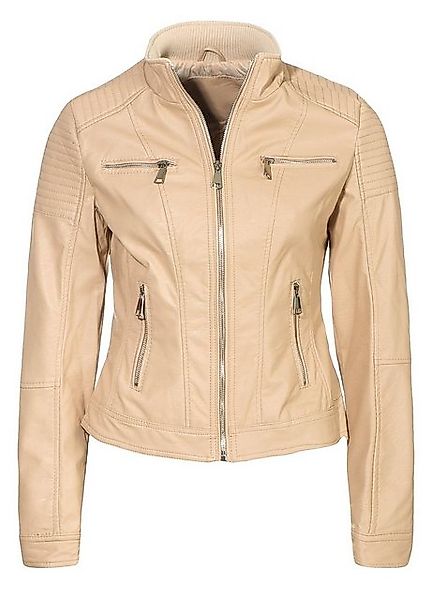 malito more than fashion Lederimitatjacke 5179 Bikerjacke kurz geschnitten günstig online kaufen