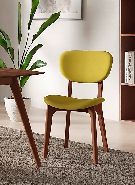 Home affaire Stuhl "COZY Made in Italy" (Set) 2 Stk.Gestell in Buche, Kirsc günstig online kaufen