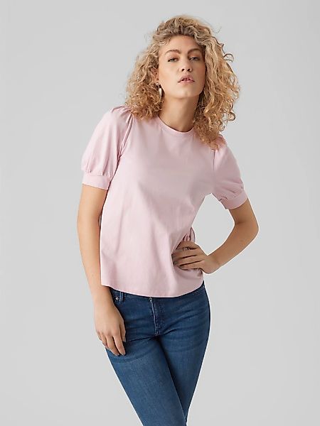 Vero Moda T-Shirt "VMKERRY 2/4 O-NECK TOP VMA JRS NOOS", mit Rundhalsaussch günstig online kaufen