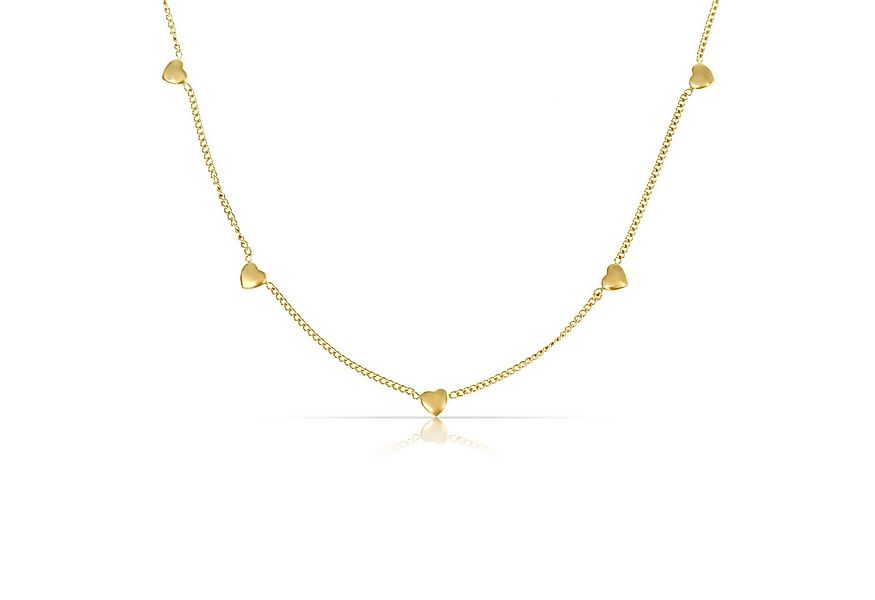 Made by Nami Herzkette in Gold für Damen - Geschenke für Frauen, Größe Vers günstig online kaufen
