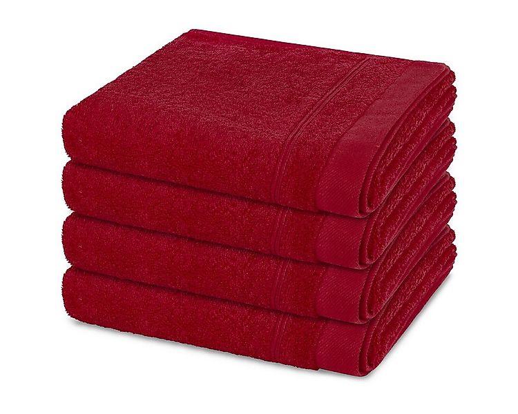 ROSS Handtuch Set Rubin, Walkfrottee (Spar-Set, 4-St), 4 X Handtuch im Set günstig online kaufen
