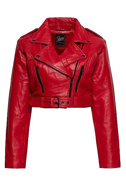 QueenKerosin Lederjacke im Biker-Style günstig online kaufen