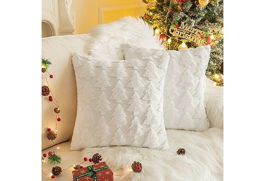 BTTO Kissenbezug Weihnachtsbaum Weihnachtskissen 45x45cm, 2er-Set günstig online kaufen
