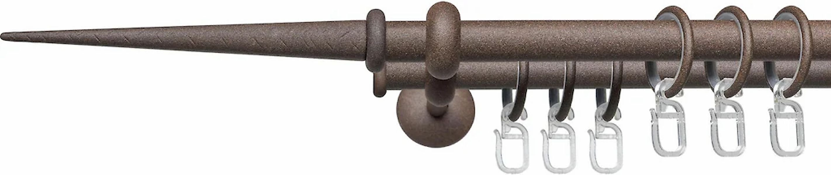 Liedeco Gardinenstange "Esp Spitze" Ø 16 mm 2 läufig-läufig Fixmaß 2-läufig günstig online kaufen