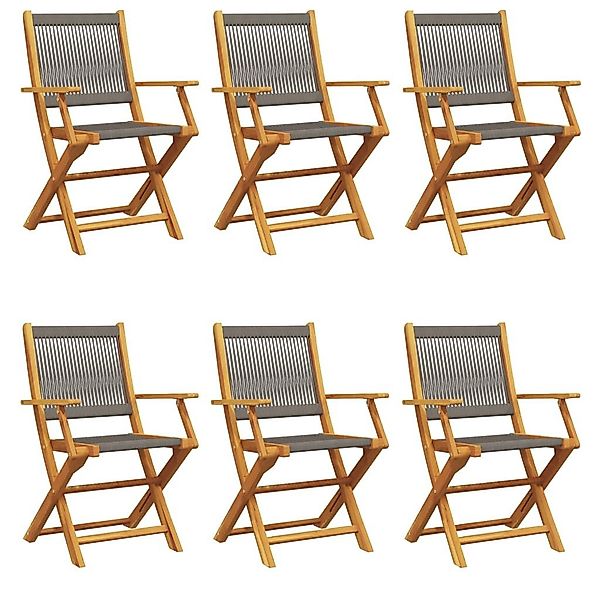 vidaXL Gartenstuhl Gartenstühle 6 Stk. Klappbar günstig online kaufen