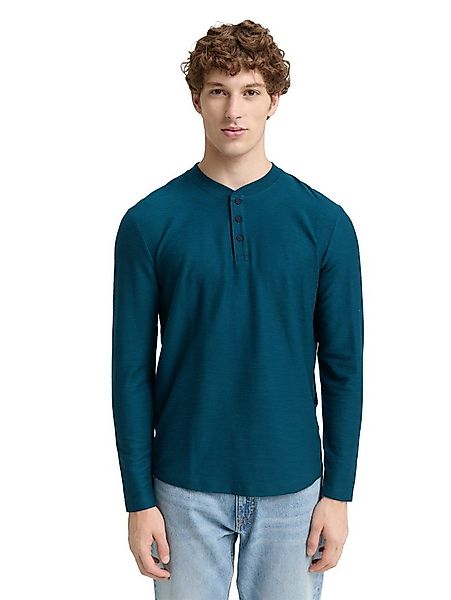 TOM TAILOR Denim Langarmshirt mit Knopfleiste günstig online kaufen