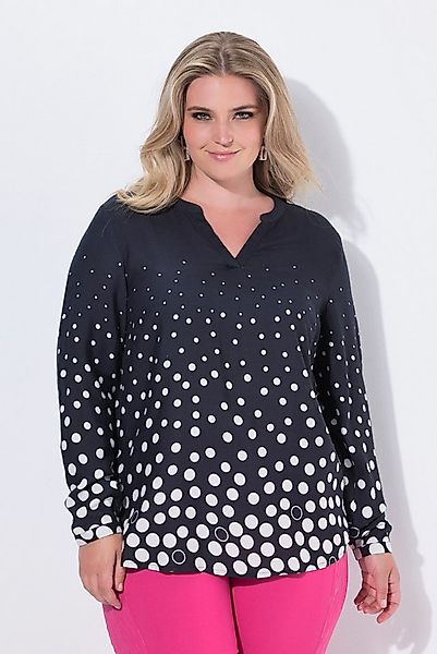 MIAMODA Longbluse Bluse Regular Fit Punkte-Verlauf Langarm günstig online kaufen