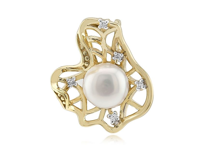 Cavill Kettenanhänger Süßwasserzuchtperlen-Anhänger, 925er Silber vergoldet günstig online kaufen