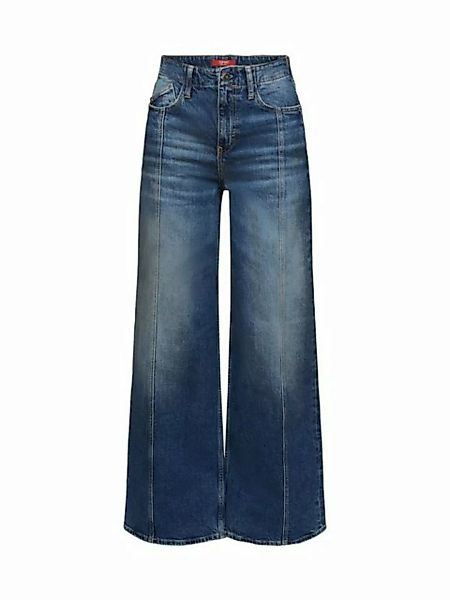 Esprit Relax-fit-Jeans Retro-Jeans mit hohem Bund und weitem Bein günstig online kaufen
