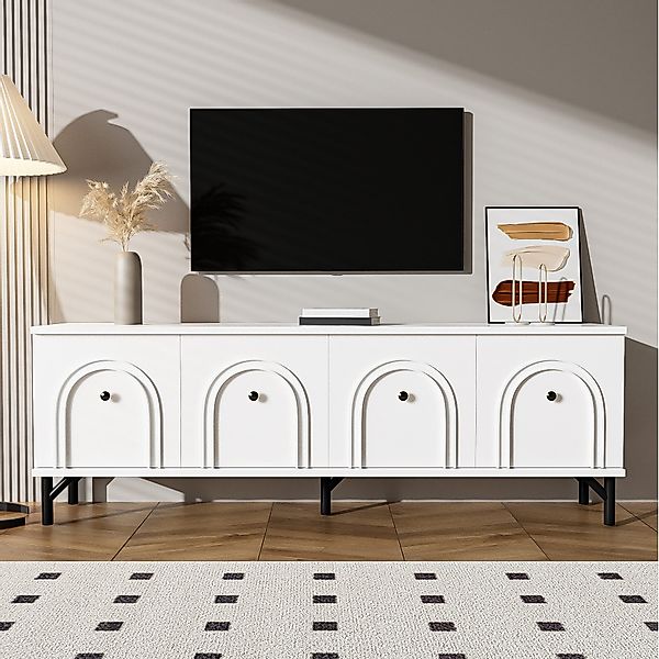 Ulife TV-Schrank Moderner 4-türiger TV-Stand, 160 günstig online kaufen