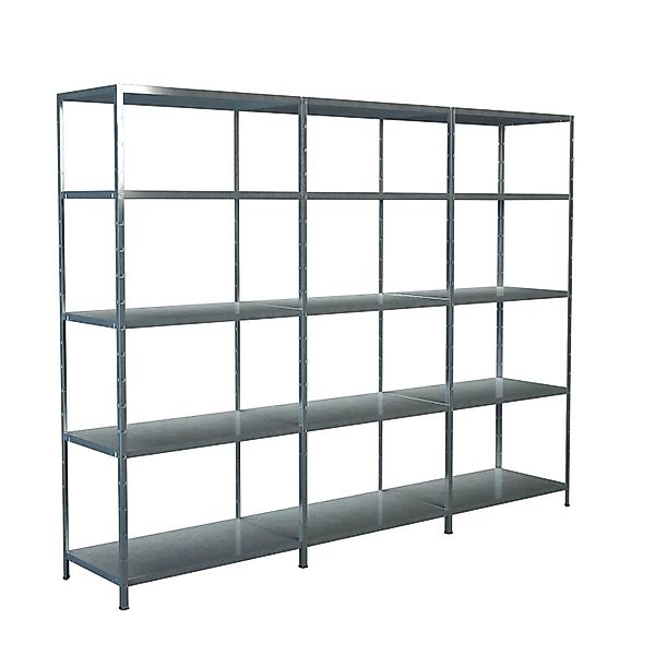 Schulte Steck-Grund- und 2 x Anbauregale 200 cm x 320 cm x 50 cm Verzinkt günstig online kaufen