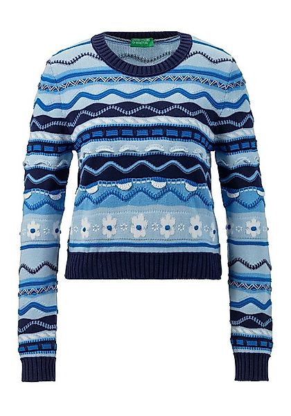 United Colors of Benetton Jacquardpullover mit verschiedenen Strickmustern günstig online kaufen