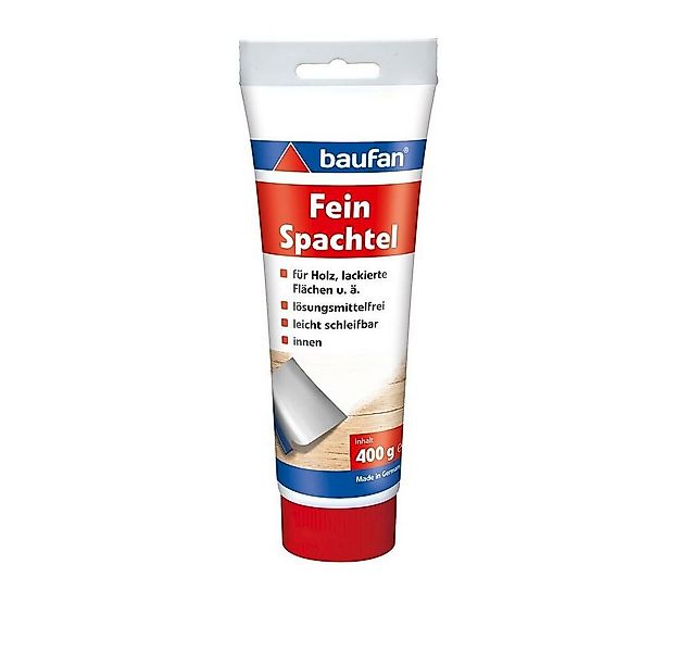 baufan® Spachtelmasse Feinspachtel 400 g Spachtel für Holz, lackierte Fläch günstig online kaufen