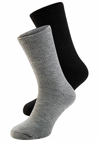 Heatkeeper Socken 2 Stk. tlg. Doppelpack gefütterte Wintersocken in schwarz günstig online kaufen