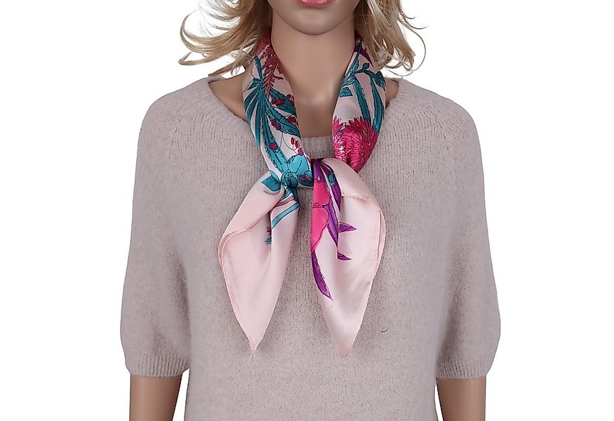 MIRROSI Nickituch Vierecktuch ca. 70x70cm wunderschöne Mustern, Damen Halst günstig online kaufen