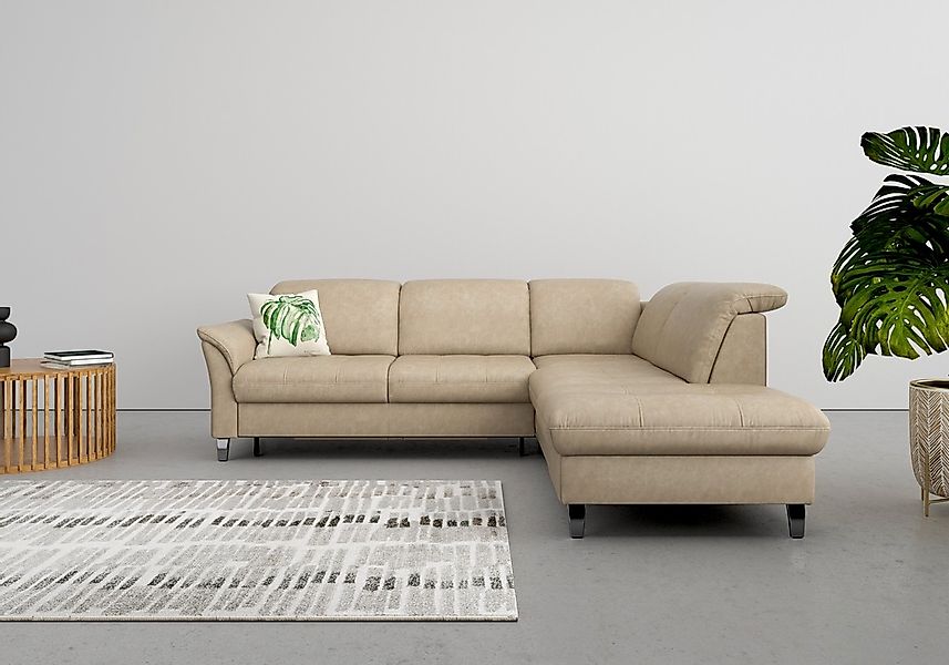 sit&more Ecksofa Maggiore L-Form, wahlweise mit Kopfteilverstellung, Bettfu günstig online kaufen