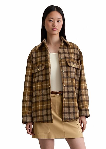 Marc OPolo Outdoorjacke "aus italienischem Wolle-Mix", ohne Kapuze günstig online kaufen