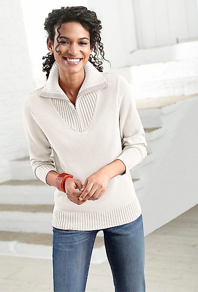 Witt Strickpullover Troyer günstig online kaufen