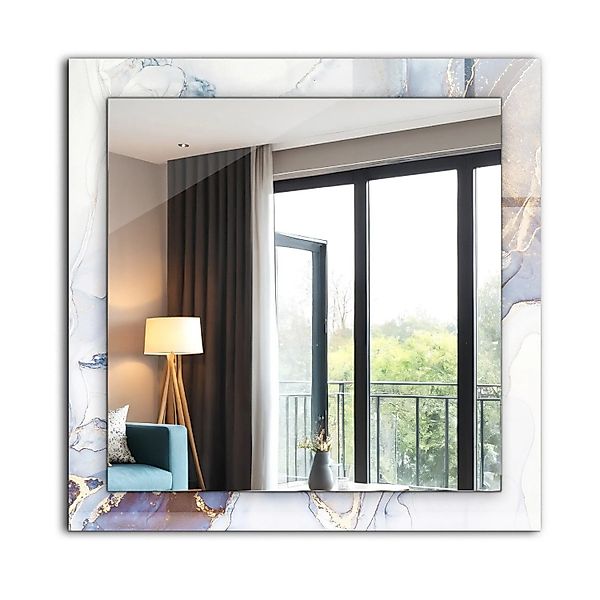 Tulup Spiegel mit Motivdruck Abstrakte Marmorkunst 60x60 cm Rechteckig Spie günstig online kaufen