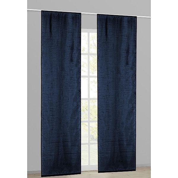 Schiebevorhang Taifun blau B/L: ca. 60x245 cm günstig online kaufen