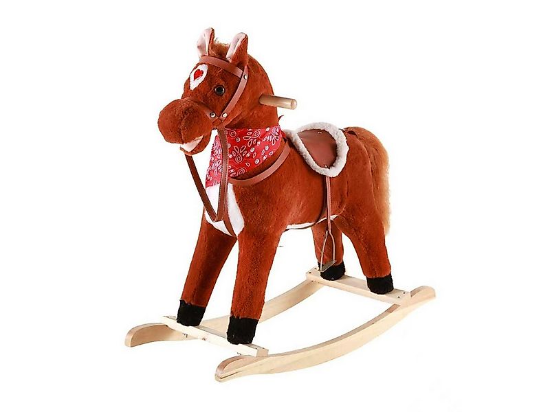 oyajia Schaukeltier Schaukelpferd mit Steigbügeln, Musik, mit Haltegriffen7 günstig online kaufen