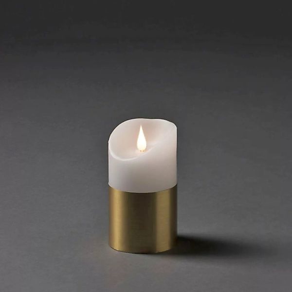 KONSTSMIDE LED-Kerze "Weihnachtsdeko", LED Echtwachskerze, weiß, mit messin günstig online kaufen