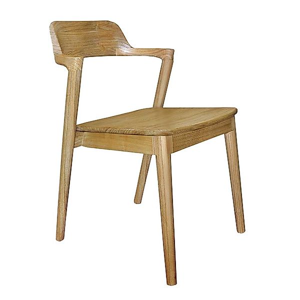Armlehnstuhl Stuhl Massivholz im Skandi Design 46 cm Sitzhöhe günstig online kaufen