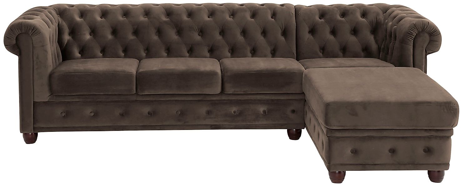 Home affaire Chesterfield-Sofa New Castle L-Form, günstig online kaufen