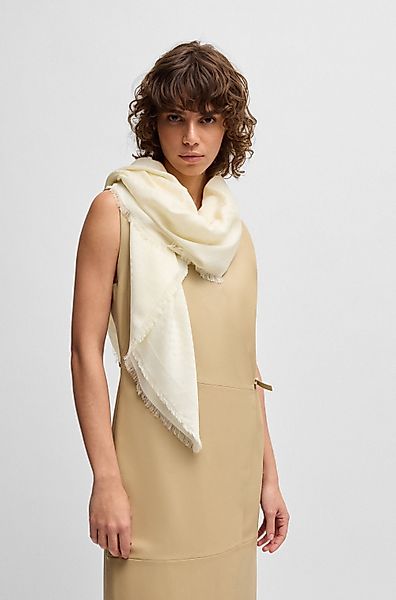BOSS Schal Ledonia 120*120, mit Jaquardmuster günstig online kaufen