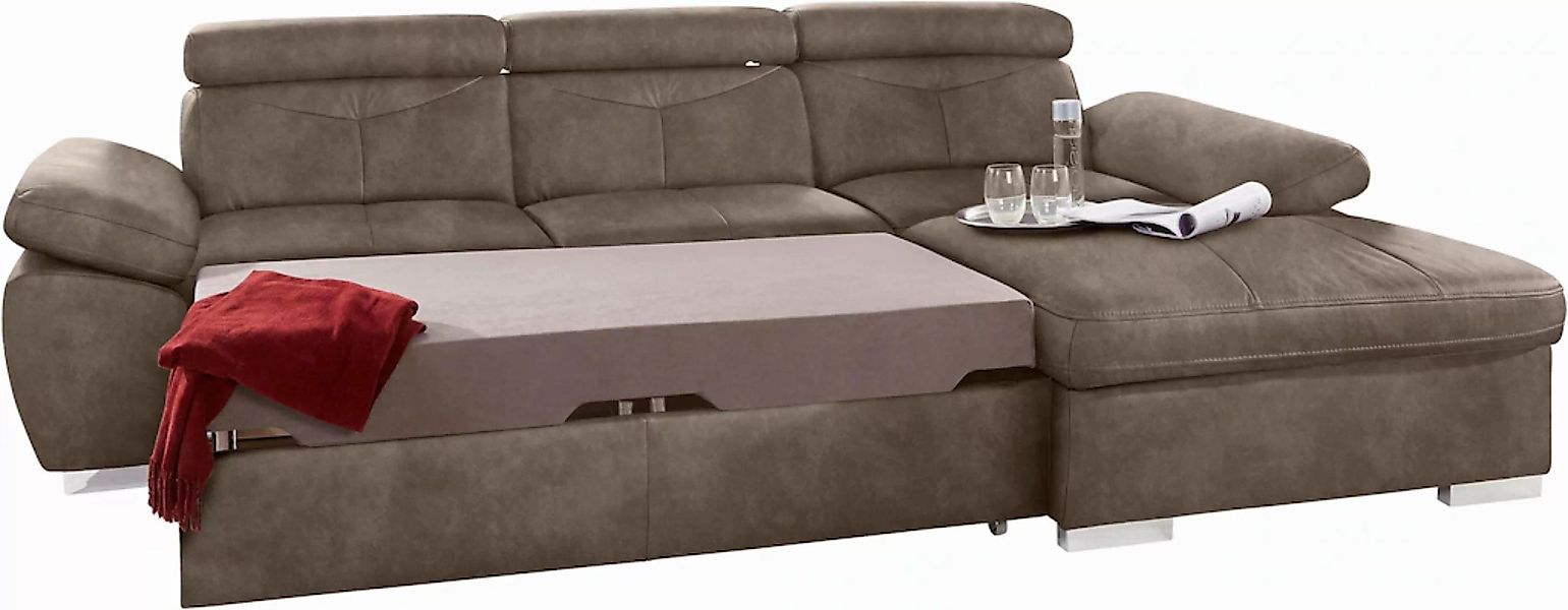 exxpo - sofa fashion Ecksofa "Spring, super bequem und komfortabel mit Armt günstig online kaufen