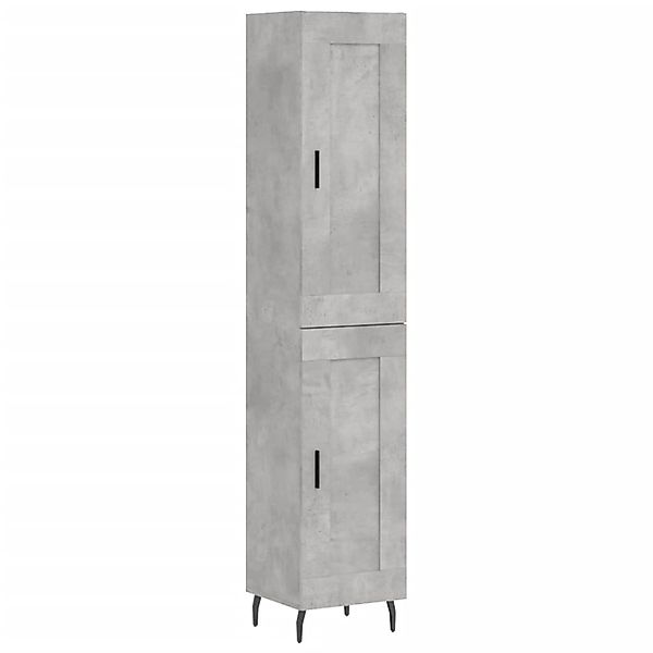 vidaXL Highboard Betongrau 34,5x34x180 cm Holzwerkstoff 3200469 günstig online kaufen