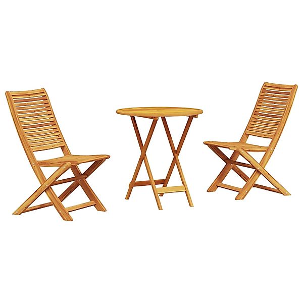 vidaXL 3-Teiliges Klappbares Bistro-Set aus Massivem Akazienholz 3375694 günstig online kaufen