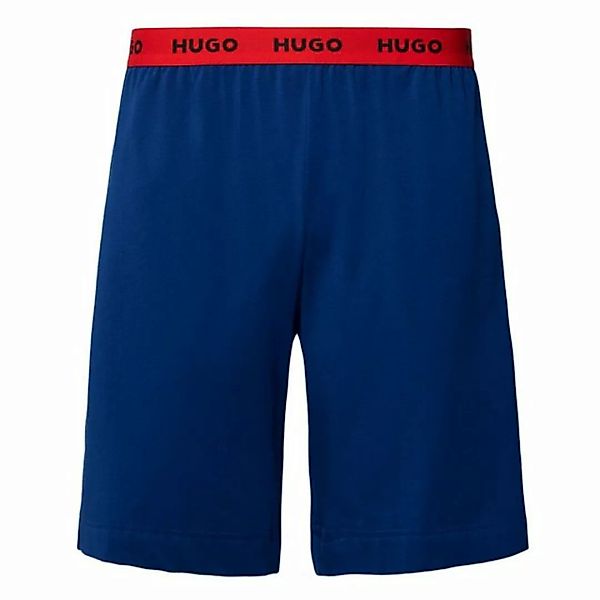 HUGO Pyjamashorts Linked Short Pant mit umlaufendem Markenschriftzug am Bun günstig online kaufen