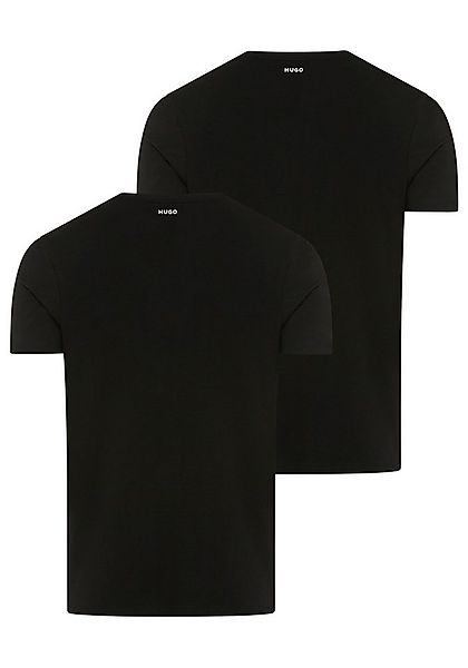 HUGO T-Shirt HUGO-V (Packung, 2er) V-Ausschnitt, Slim-Fit, HUGO Logo-Print günstig online kaufen