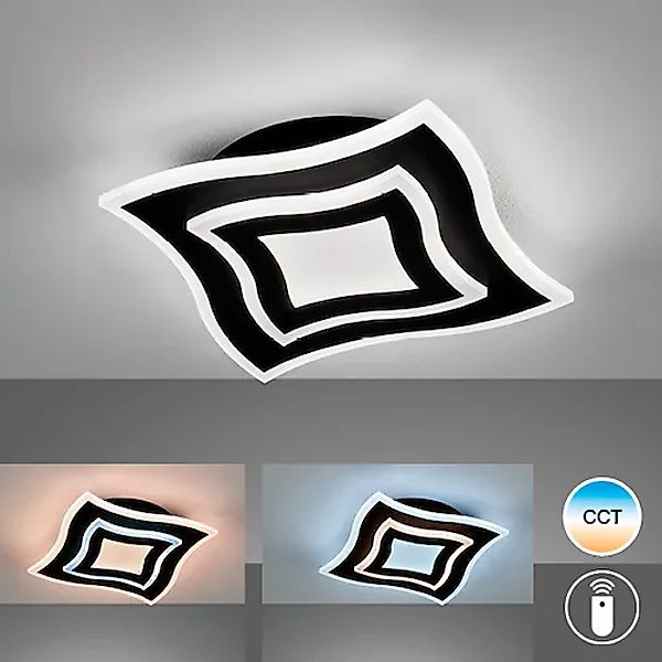 FISCHER & HONSEL LED Deckenleuchte »Gorden«, 1 flammig, Leuchtmittel LED-Mo günstig online kaufen