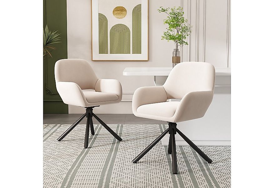 Flieks Esszimmerstuhl (360° drehbar, Set, 2 St), 2er Set Polsterstühle Dreh günstig online kaufen