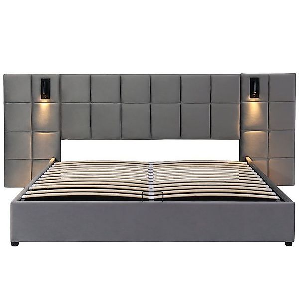 STILVORA Polsterbett Stauraumbett 160x200 Doppelbett Hydraulisch Bettgestel günstig online kaufen