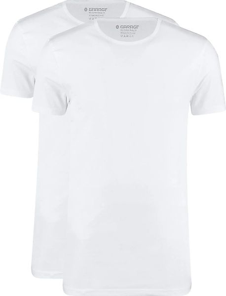 Garage 2-Pack Basic T-shirt Bio Weiß - Größe XXL günstig online kaufen
