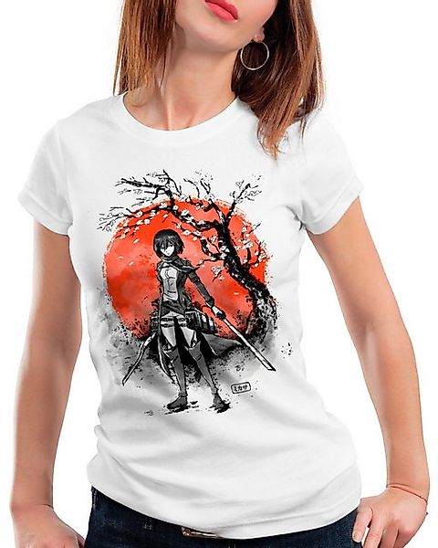 style3 T-Shirt Mikasa Ink attack on titan anime japan manga aot cosplay günstig online kaufen