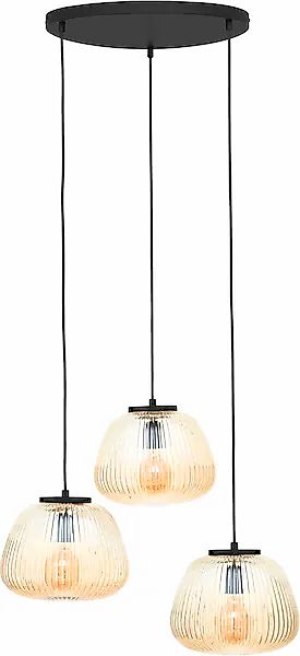 Brilliant Pendelleuchte »Kaizen« E27 1 Stk. Riffelglas, D 40 cm, E27, kürzb günstig online kaufen