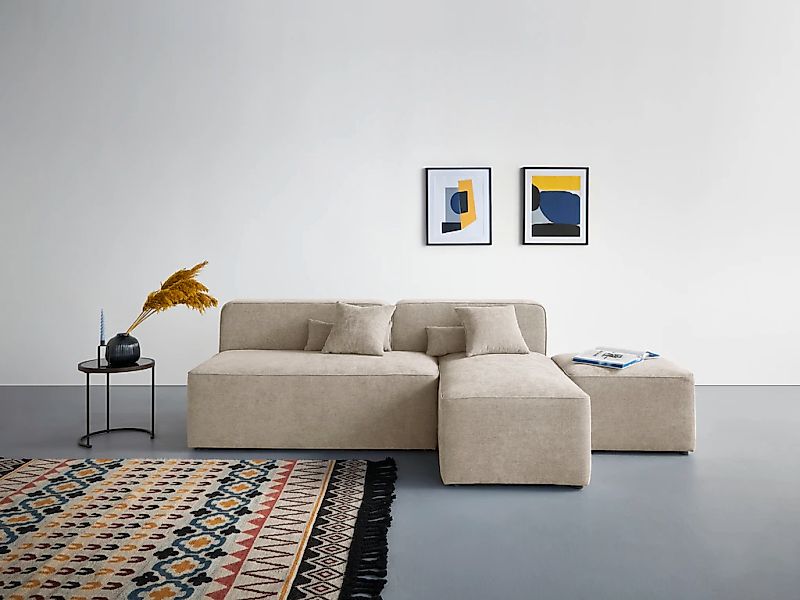 Home affaire Ecksofa "Sundstrup L-Form" Modulserie, individuelle Zusammenst günstig online kaufen